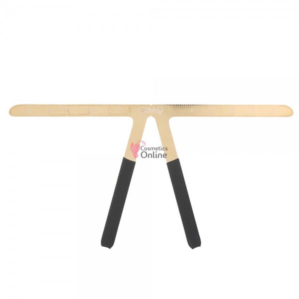 Sablon pentru modelare sprancene gradat din metal GIM01 Gold